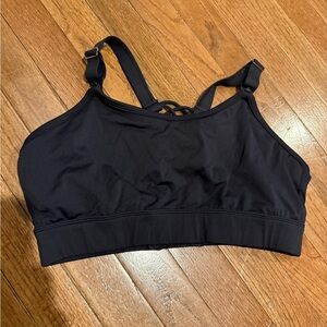 LF Black nursing Sports Bra with Crisscross Back